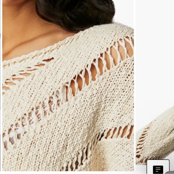 Free people hayley cropped pullover knit sweater - Picture 4 of 8